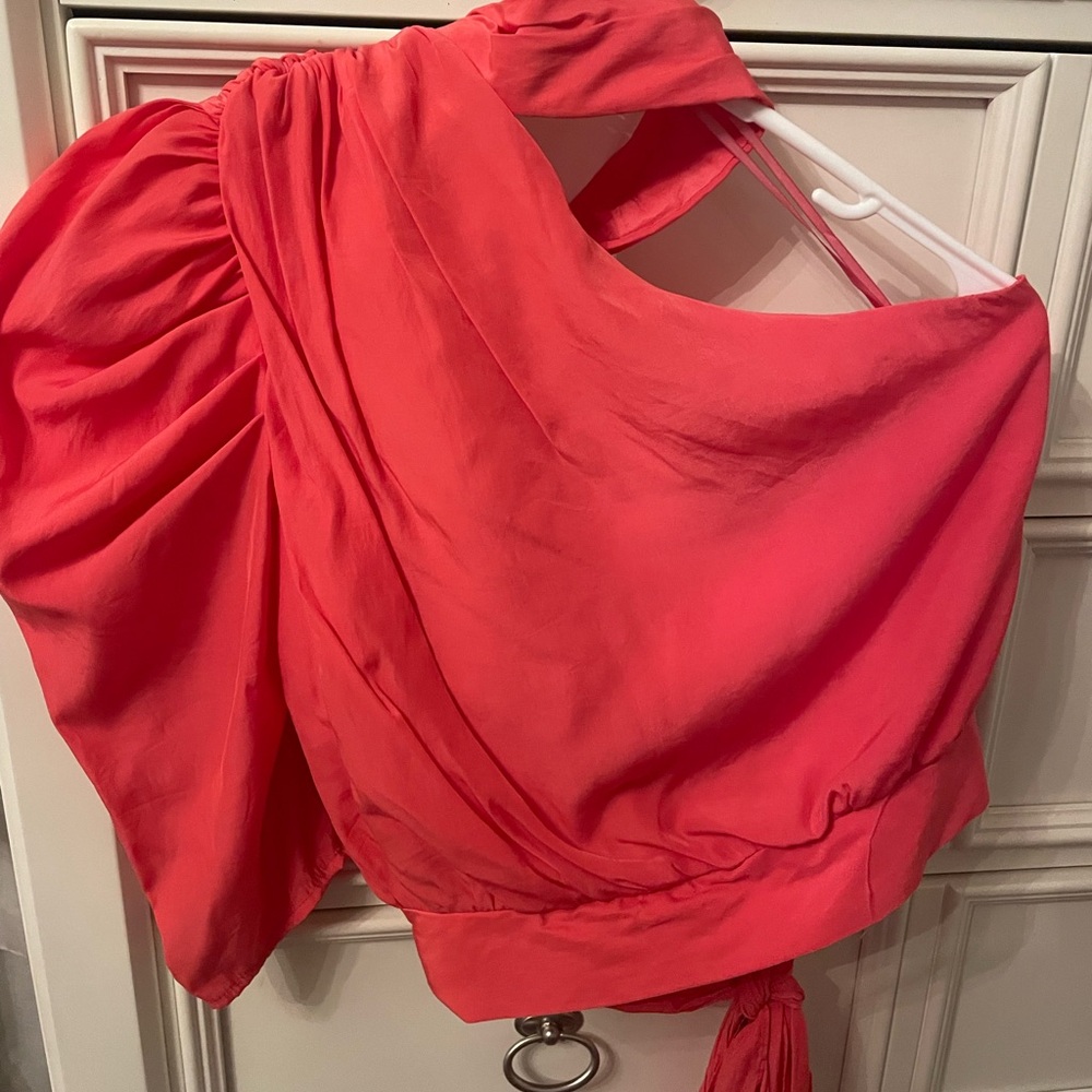 DO+BE Pink One shoulder Top